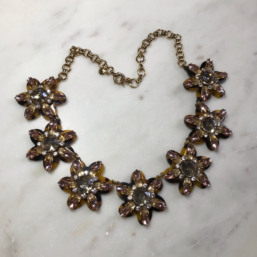 J crew tortoise necklace